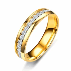 Alliance Femme Or: Éternité Scintillante