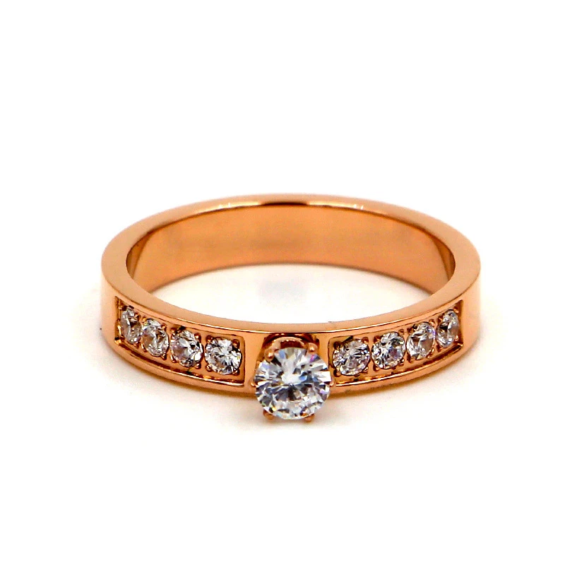 Alliance Femme Or Rose: Éclat Romantique 1 Alliance Femme Or Rose: Éclat Romantique