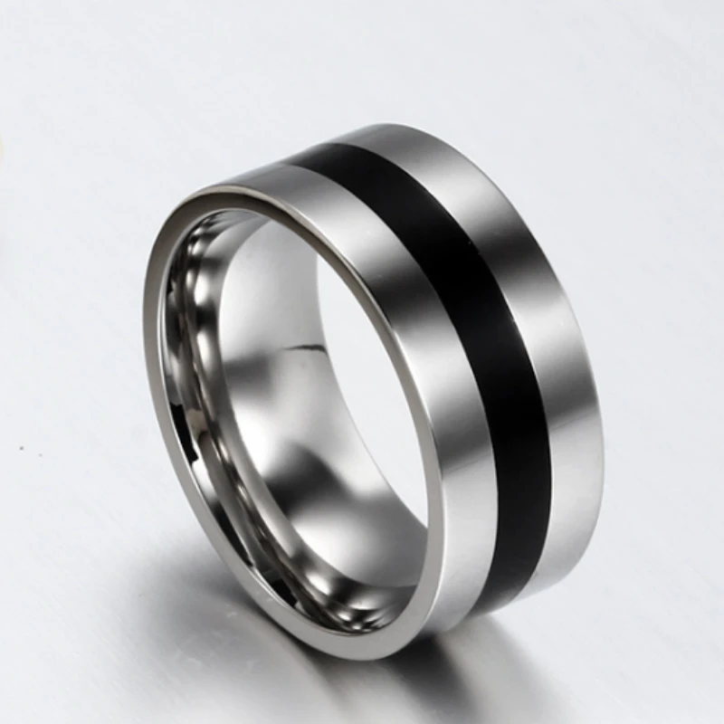 Alliance Homme Argent Chic 2 Alliance Homme Argent Chic – Image 2