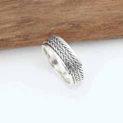 Alliance Homme Argent Élégante -Samfuryus Soldes Boutique Alliance Homme Argent Elegante 1