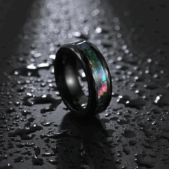 Alliance Homme Noire Élégante 6 Alliance Homme Noire Élégante -Samfuryus Soldes Boutique Alliance Homme Noire Elegante 2