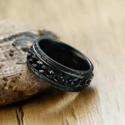 Alliance Homme Noire Fascinante -Samfuryus Soldes Boutique Alliance Homme Noire Fascinante 1