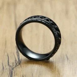 Alliance Homme Noire Fascinante -Samfuryus Soldes Boutique Alliance Homme Noire Fascinante 2