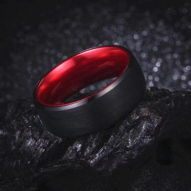 Alliance Mariage Homme: Éclat Noir, Élégance Éternelle 4 Alliance Mariage Homme: Éclat Noir, Élégance Éternelle – Image 4