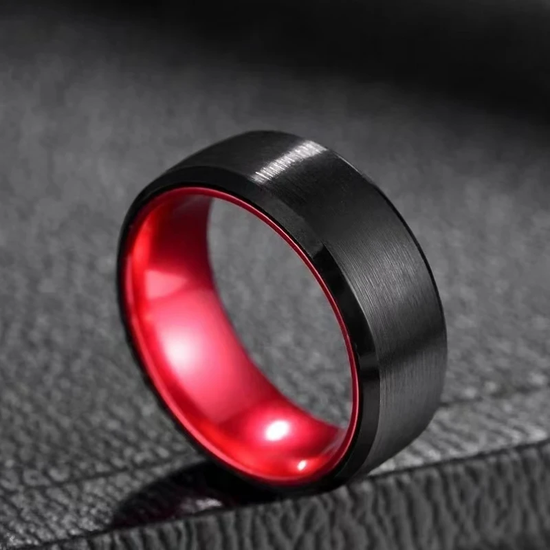 Alliance Mariage Homme: Éclat Noir, Élégance Éternelle 2 Alliance Mariage Homme: Éclat Noir, Élégance Éternelle – Image 2