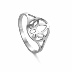 Bague Acier Inoxydable Femme : Charme Minimal