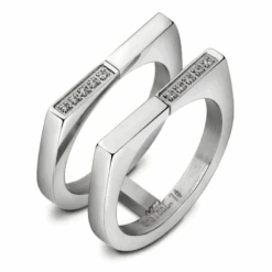 Bague Acier Inoxydable Femme : Charme Minimaliste