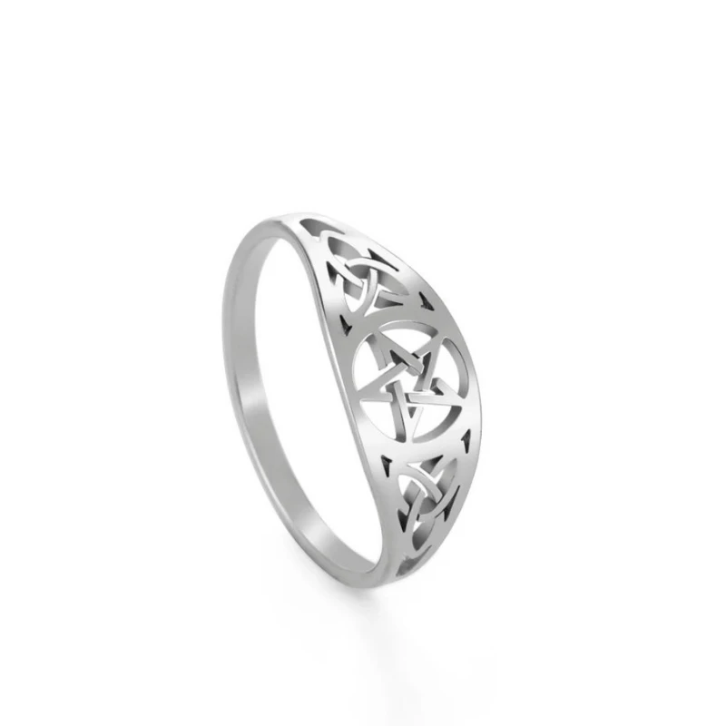 Bague Acier Inoxydable Femme : Design Étoile 1 Bague Acier Inoxydable Femme : Design Étoile
