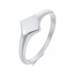 Bague Acier Inoxydable Femme : Détails En Acier