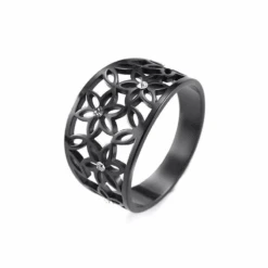Bague Acier Inoxydable Femme : Lueur Moderne