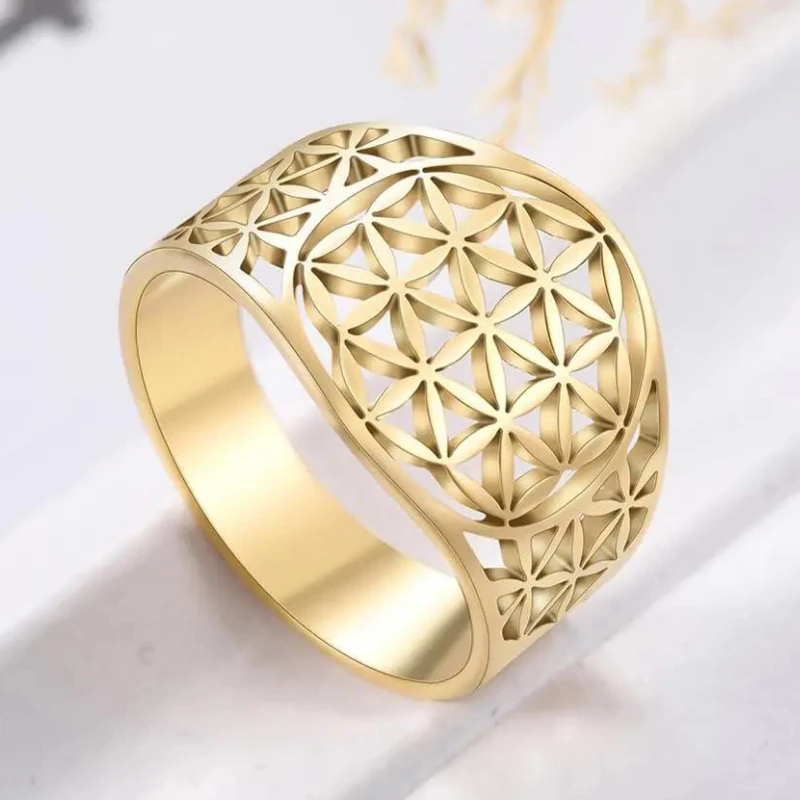 Bague Acier Inoxydable Femme : Subtile Harmonie 2 Bague Acier Inoxydable Femme : Subtile Harmonie – Image 2