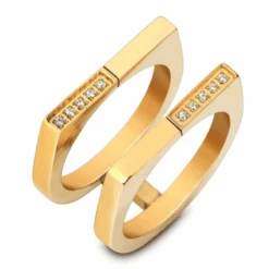 Bague Acier Inoxydable Femme : Tendance Acier