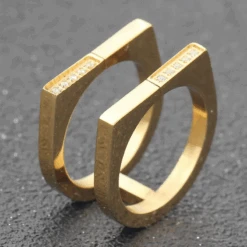 Bague Acier Inoxydable Femme : Tendance Acier 5 Bague Acier Inoxydable Femme : Tendance Acier -Samfuryus Soldes Boutique Bague Acier Inoxydable Femme Tendance Acier 2