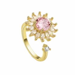 Bague Anti Stress Anneau Tournant : Élégance En Rotation