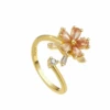 Bague Anti Stress Anneau Tournant Fleur