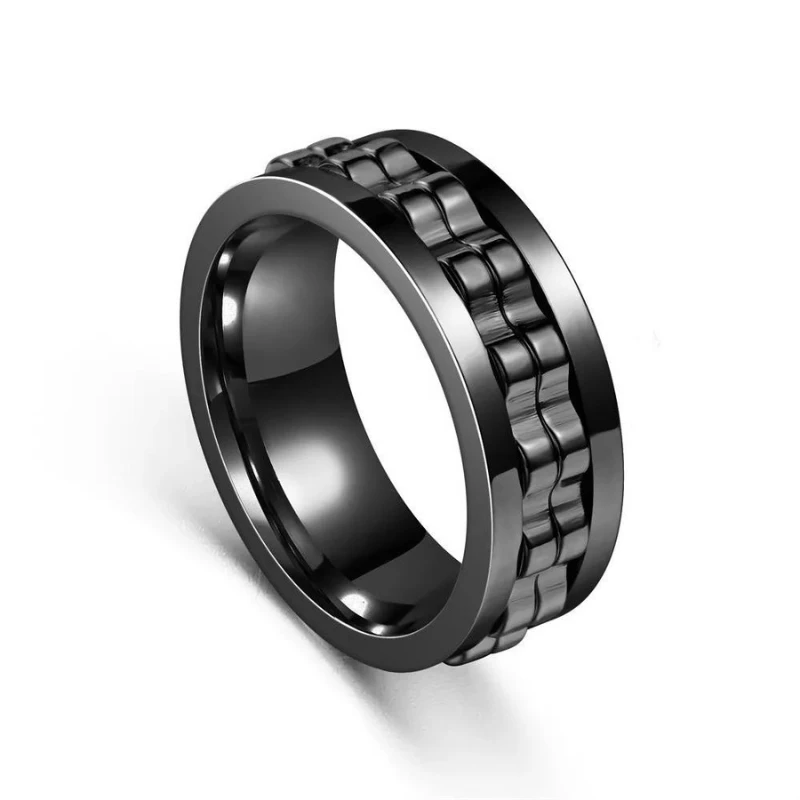 Bague Anti Stress Homme Élégance Relaxante 2 Bague Anti Stress Homme Élégance Relaxante – Image 2