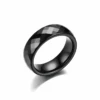 Bague Céramique Homme Noire Chic