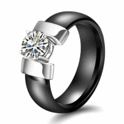 Bague Ceramique Noire Pour Femme: Qualité, Chic