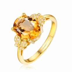 Bague Citrine: Éclat Artistique