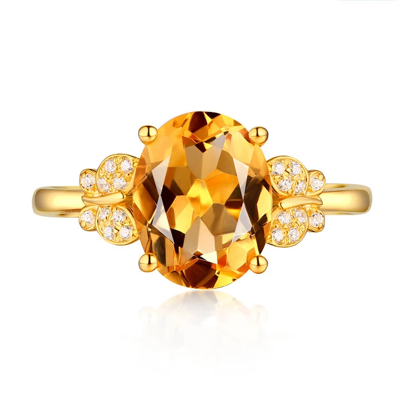 Bague Citrine: Éclat Artistique 2 Bague Citrine: Éclat Artistique – Image 2