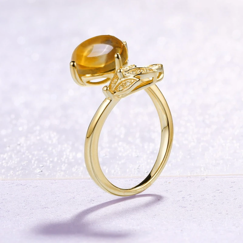 Bague Citrine: Éclat Précieux 2 Bague Citrine: Éclat Précieux – Image 2