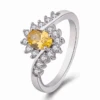 Bague Citrine: Élégance Classique