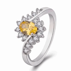 Bague Citrine: Élégance Classique