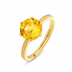 Bague Citrine: Élégance Scintillante