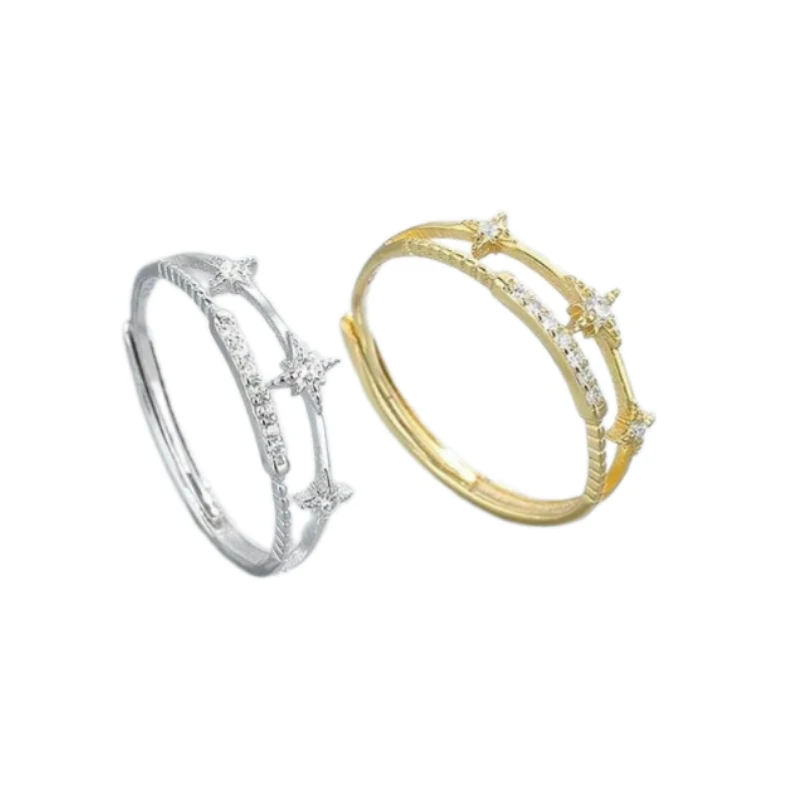 Bague De Luxe Ajustable Pour Femme - Accessoire Chic 1 Bague De Luxe Ajustable Pour Femme - Accessoire Chic