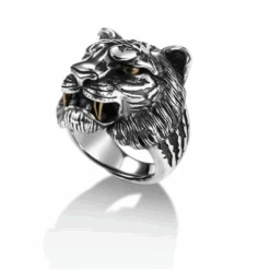 Bague Fantaisie Homme: Motif Du Tigre