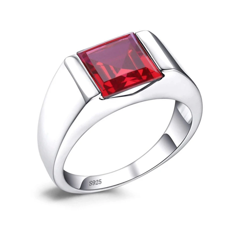 Bague Homme Argent Rubis: Détails Raffinés 2 Bague Homme Argent Rubis: Détails Raffinés – Image 2