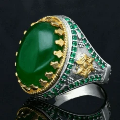 Samfuryus Soldes Boutique -Samfuryus Soldes Boutique Bague Homme Emeraude L Emeraude a votre Doigt