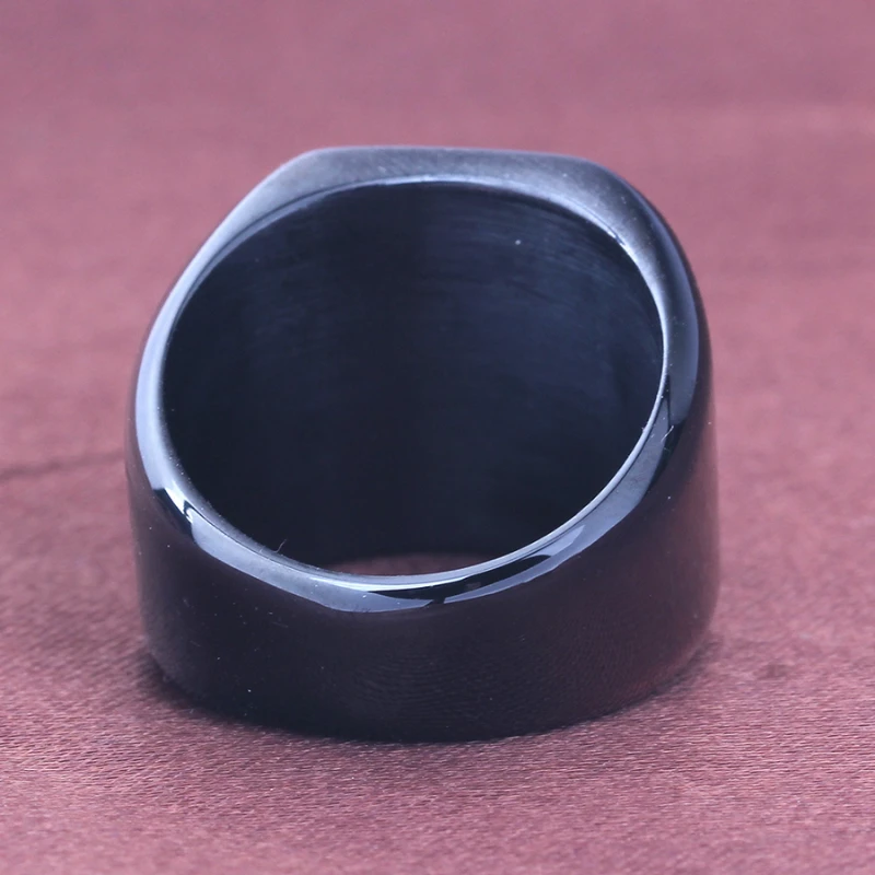 Bague Homme Noire Luxe Style 3 Bague Homme Noire Luxe Style – Image 3