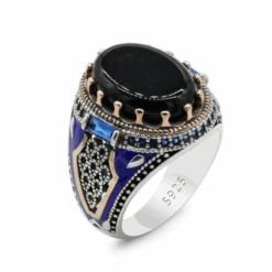 Bague Homme Onyx: Style Impeccable