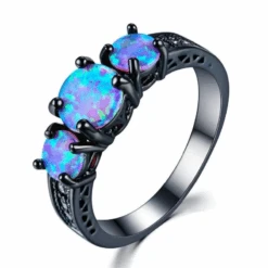 Bague Opale Bleue Éclat