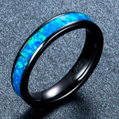 Bague Opale Homme Élégance Subtile -Samfuryus Soldes Boutique Bague Opale Homme Elegance Subtile 2