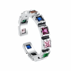 Bague Pierre Ajustable En Argent