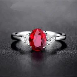 Bague Rubis: Pierre Ovale -Samfuryus Soldes Boutique Bague Rubis Pierre Ovale 2
