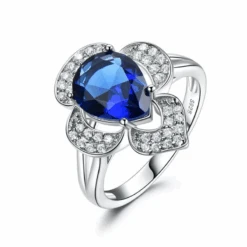 Bague Saphir: Éclat Bleu