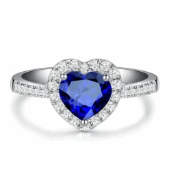 Bague Saphir: Harmonie Bleue