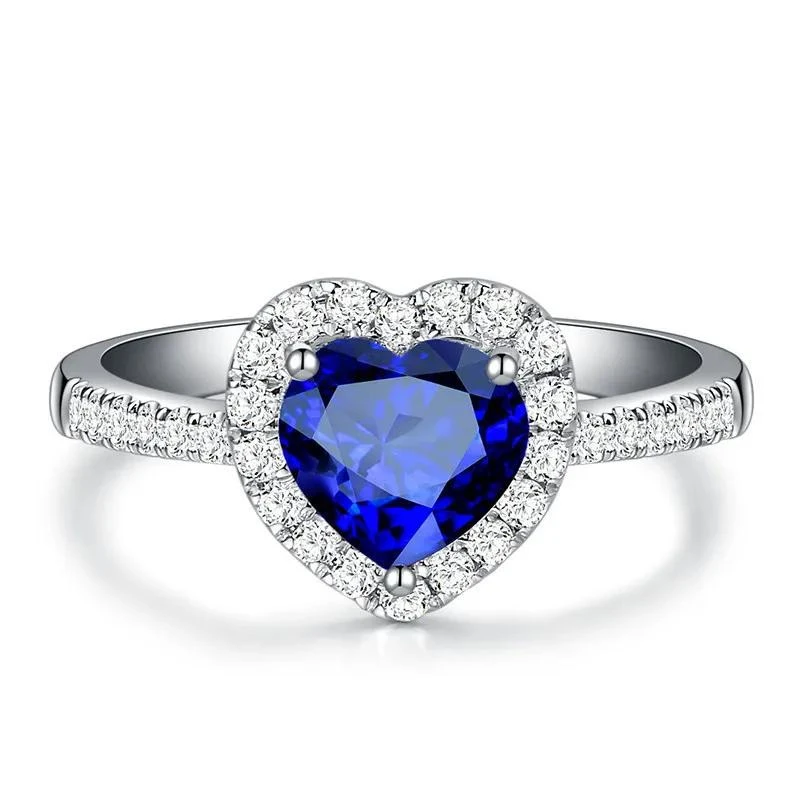 Bague Saphir: Harmonie Bleue 1 Bague Saphir: Harmonie Bleue