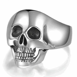 Bague Tête De Mort Argent Massif