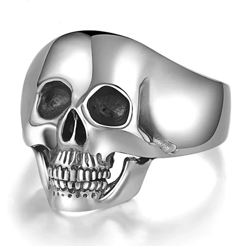 Bague Tête De Mort Argent Massif 1 Bague Tête De Mort Argent Massif