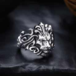 Bague Tête De Lion Ajustable 8 Bague Tête De Lion Ajustable -Samfuryus Soldes Boutique Bague Tete de Lion Ajustable 3