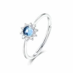 Bague Topaze: Élégance Bleue