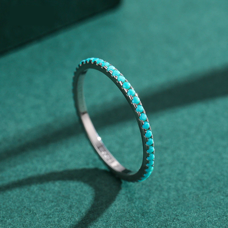 Bague Turquoise : Alliance De Mariage 2 Bague Turquoise : Alliance De Mariage – Image 2