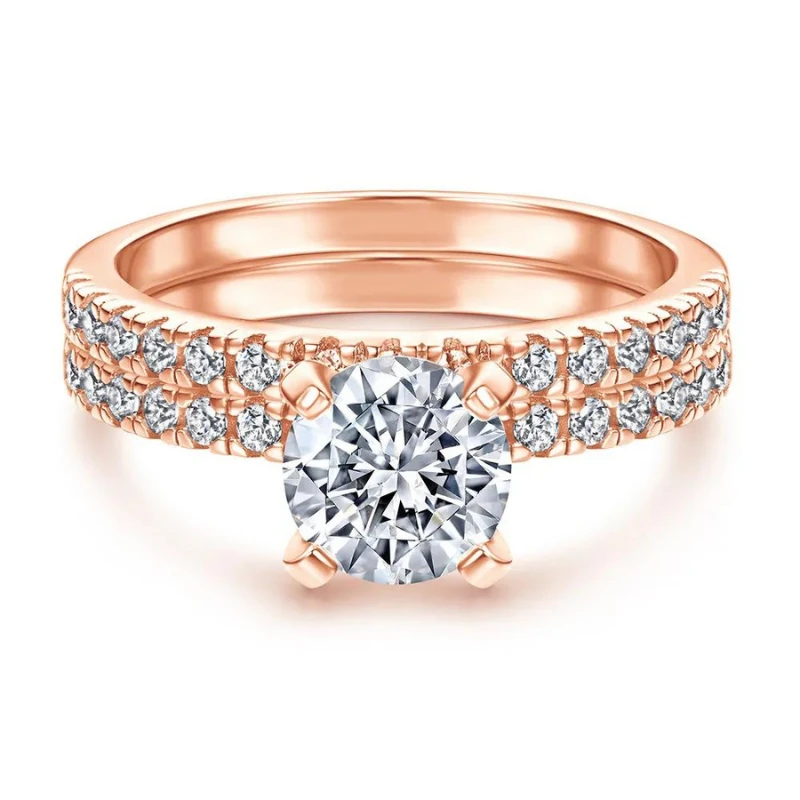 Bague De Fiançailles Or Rose: Chic En Rose 1 Bague De Fiançailles Or Rose: Chic En Rose