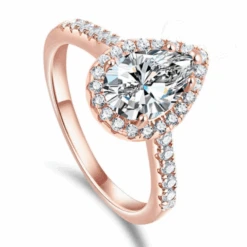 Bague De Fiançailles Or Rose: Éclat Discret