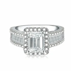 Bague De Fiançailles En Zircon Pour Femme - Luxe Et Élégance