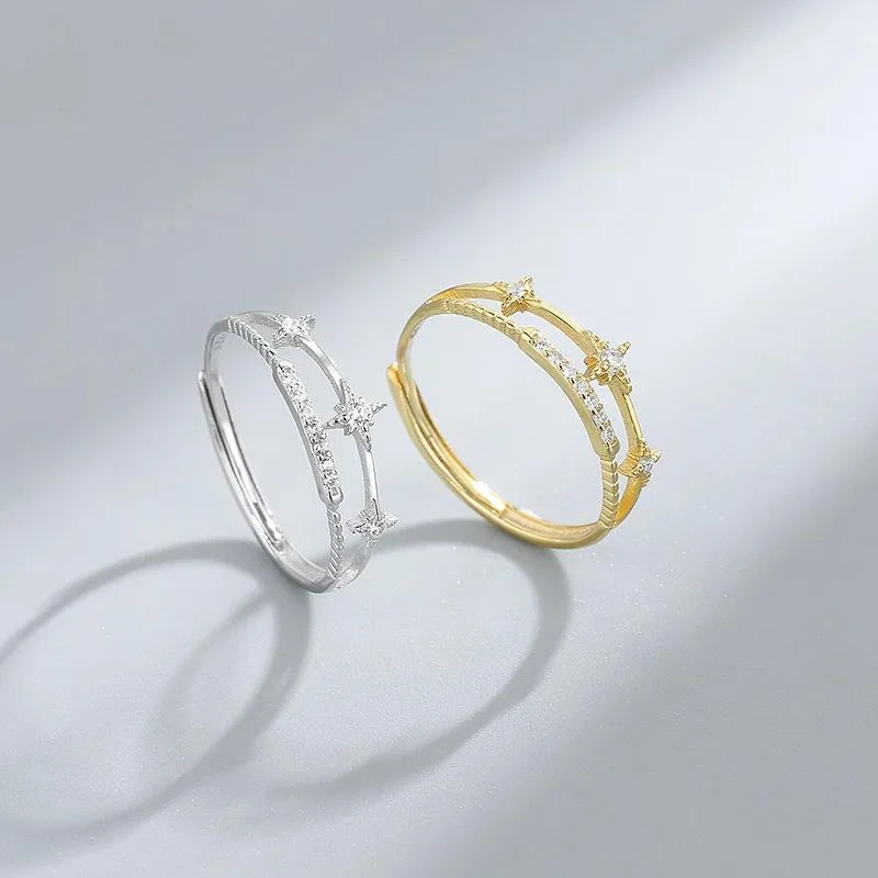 Bague De Luxe Ajustable Pour Femme - Accessoire Chic 2 Bague De Luxe Ajustable Pour Femme - Accessoire Chic – Image 2